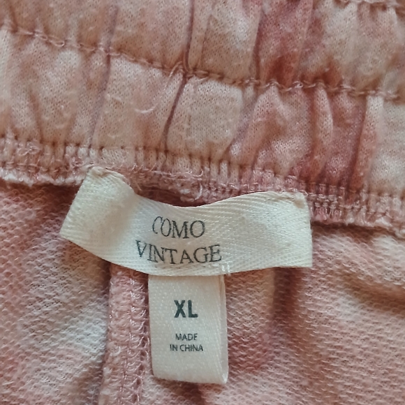 Como Vintage Pink Comfy Shorts - Picture 2 of 3